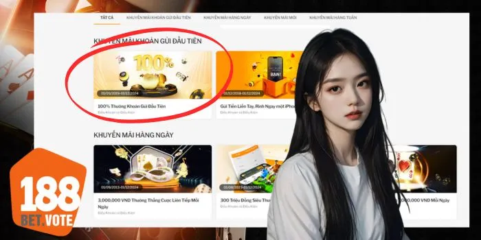 100% Thưởng Khoản Gửi Đầu Tiên 188Bet- ưu đãi khủng nên tham gia 100% Thưởng Khoản Gửi Đầu Tiên 188Bet- ưu đãi khủng nên tham gia